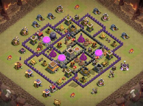 Hi everyone, today i am about to suggest to you the brand new town hall 8 hybrid base that was made by kevin! Top 43+ Best TH8 Base (*New*) | War, Farming, Trophy ...