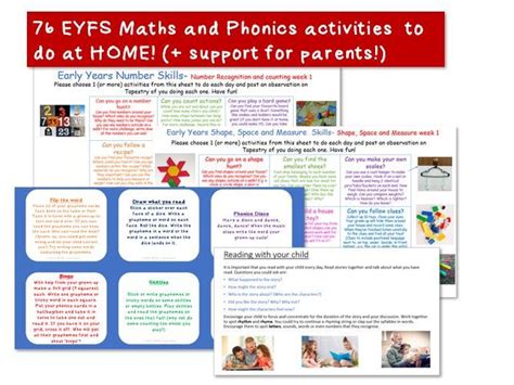 Eyfs Maths And Phonics Home Learning Bundle Teaching Resources Hot Sex Picture