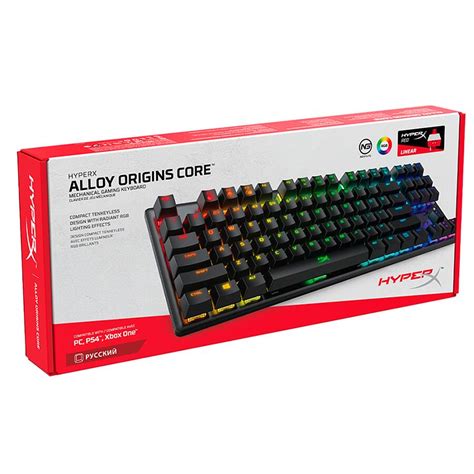 Hyperx Alloy Origins Core Rgb Red Switches — купить клавиатуру по