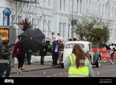 Actor Steve Coogan Filming A Bbc Drama The Reckoning In Llandudno North Wales About The