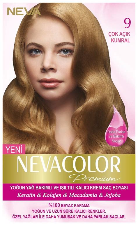 Neva Color Premium Saç Boyası 9 Çok Açık Kumral Kolajen Saç boyası