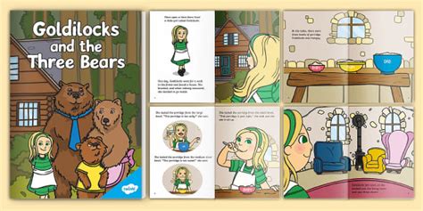 Goldilocks And The Three Bears Story Book Primary Resource