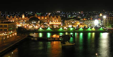 Oranjestad At Night View Of Downtown Oranjestad Aruba Tak Phil