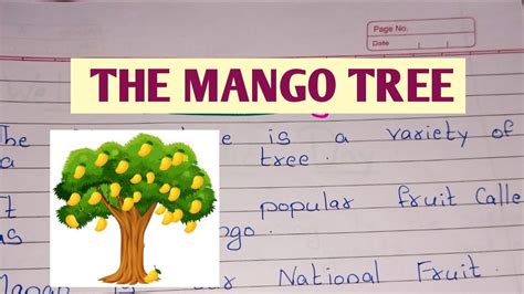Lines On Mango Tree Essay On Mango Tree In English Youtube