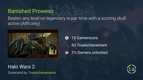 Banished Prowess Achievement In Halo Wars 2