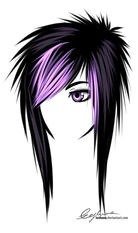 Emo Hair 2 By ~teshuna On Deviantart By Mel Way Whi Clipart Best