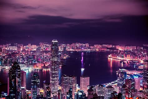 © Xavier Portela Dva Aesthetic Purple Aesthetic Hong Kong City By
