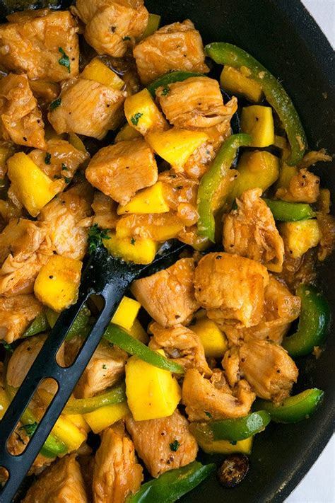 Combine liquids and add cooked chicken. Mango Chicken (One Pot) | One Pot Recipes