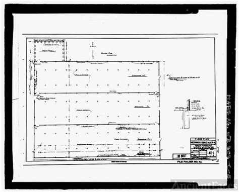 Floor Plan Photocopy Of Construction Drawing Dated