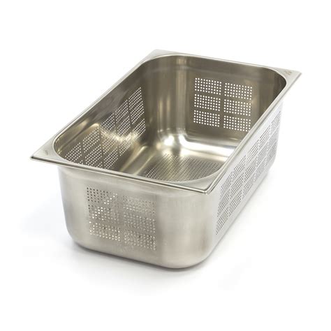 Stainless Steel Perforated Gastronorm Container 1/1GN | 200mm ...