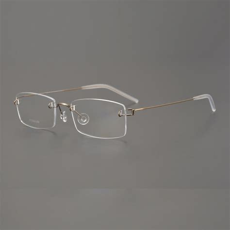 lindberg lindbergh glasses frame 2120 rimless pure titanium ultra light screwless high quality