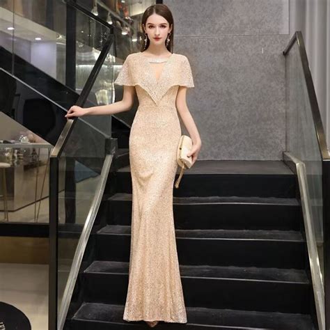 2022 New Womens Long Evening Dresses Gown For Debut 18 Years Old White