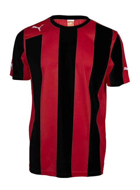 Puma Football Shirt Striped Redblack