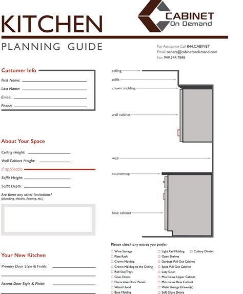 Kitchen Cabinet Design Plan
