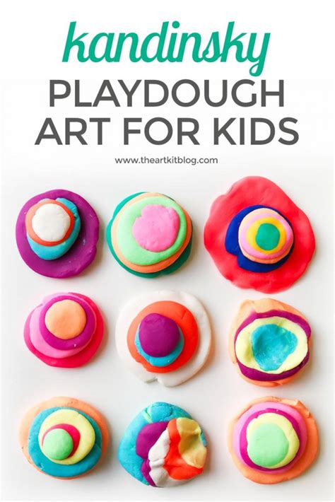 Kandinsky Playdough Art For Kids The Art Kit
