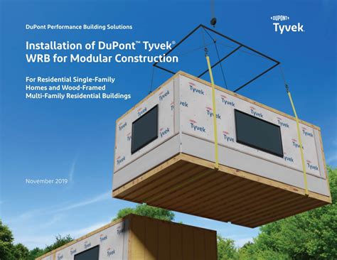 Installation Of Dupont™ Tyvek® Wrb For Modular Construction Docslib
