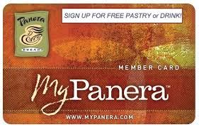 Here is the best way to reach mypanera card account. mypanera.com/rewards - Register your Card for Rewards
