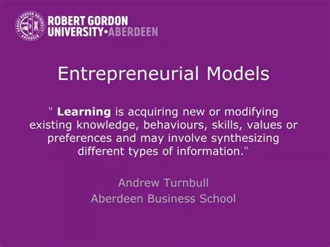 Ppt Entrepreneurial Models Powerpoint Presentation Free Download