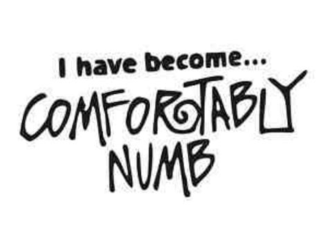 Comfortably numb can be abbreviated as cn. Comfortably Numb Quotes. QuotesGram