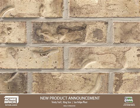 Acme Brick Company On Twitter Our Newest Blend Trinity Trail Out Of