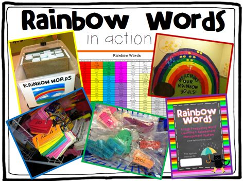 Rainbow Words Teaching Learning And Assessing High Frequency Words