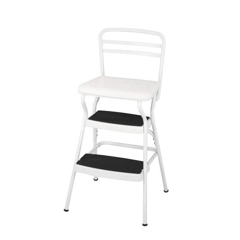 Cosco 225 lb. White Not Rated Chair/Step Stool-11130WHTE - The Home Depot