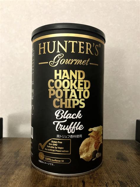 Snack Review Hunters Black Truffle Hand Cooked Potato Chips — As Seen