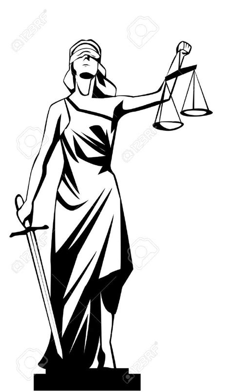 Lady Justice Art Stencil