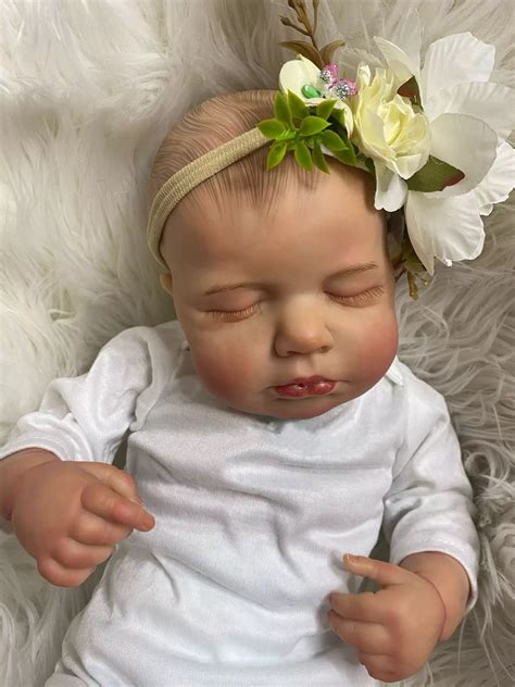 Pinky Reborn 20inch 50cm Reborn Baby Doll With Hand Drawing Hair Hand
