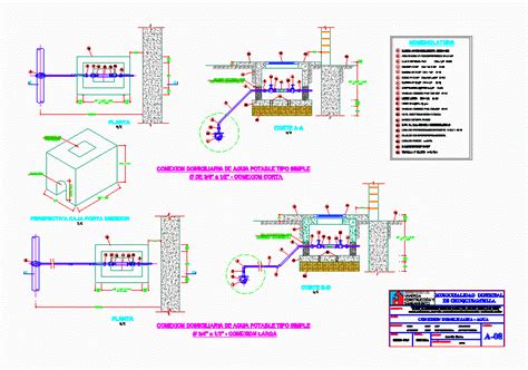 Water Connection Dwg Detail For Autocad • Designs Cad