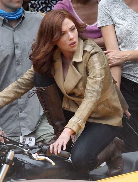 Scarlett Johansson On Captain America Civil War Set 08 Gotceleb