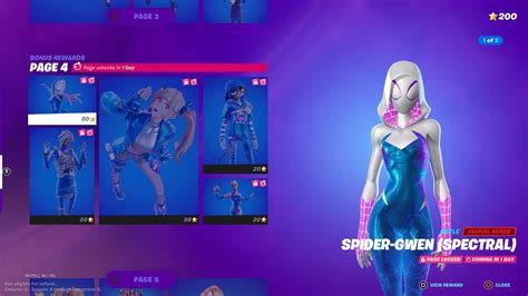 the new spectral style for spider gwen fortnite season 4 youtube