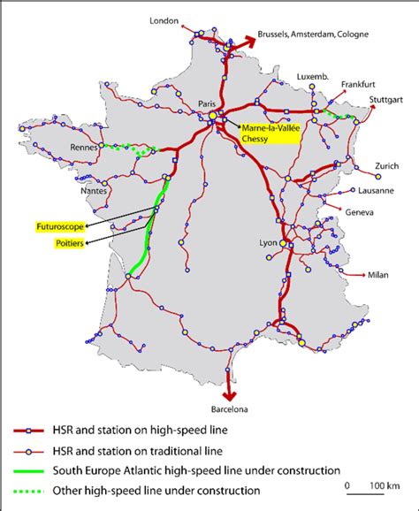 The French High Speed Rail Network Download Scientific Diagram