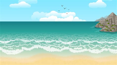 2048x1152 Beach Illustration 2048x1152 Resolution Hd 4k Wallpapers