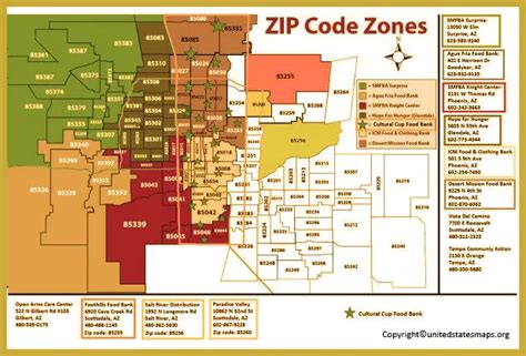 Phoenix Zip Code Map Map Of Phoenix With Zip Codes