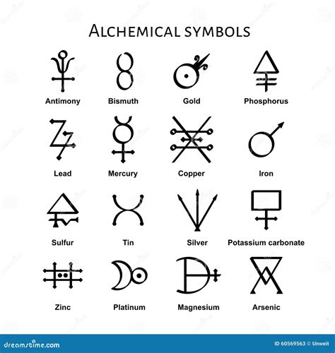 Símbolos Alquímicos Stock De Ilustración Imagen 60569563