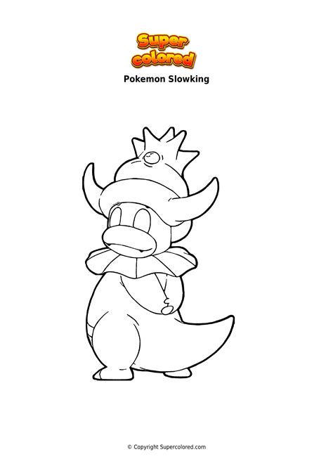 Slowpoke Pokemon Coloring Page