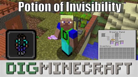 Potion Of Invisibility In Minecraft Youtube