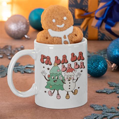 Retro Christmas Mug Secret Santa Coffee Cup Gift By Gift Delivery