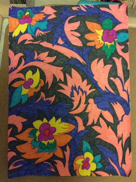 The Alternative Abstract Flower Done Using The Arttherapymag Markers Abstract Flowers Art