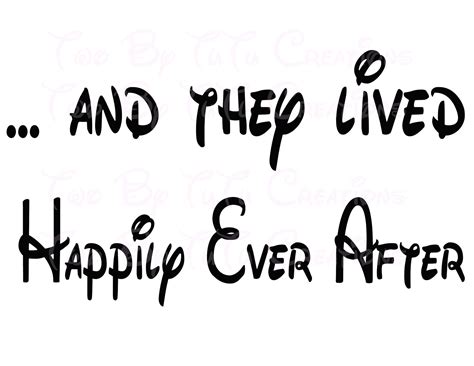 And they all lived happily ever after. And They Lived Happily Ever After Printable by TwoByTuTuCreations