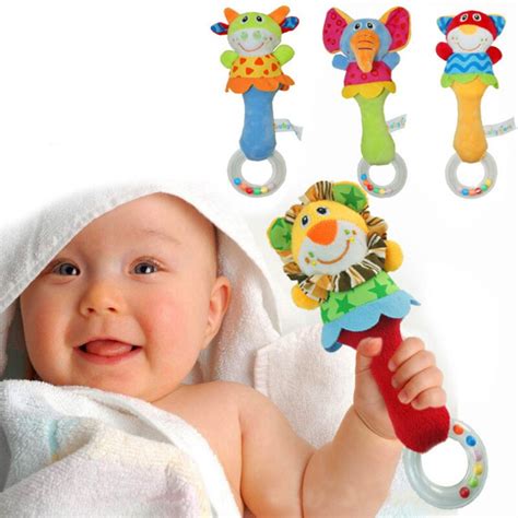 Newborn Baby Rattle Toys For 0 12 Months Baby Lovely Soft Plush Animal