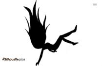Anime Girl Falling Silhouette Vector And Graphics Silhouette Pics