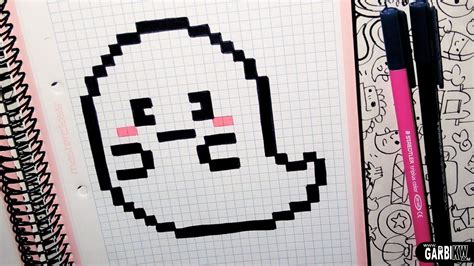 Handmade Pixel Art How To Draw A Cute Ghost By Garbi Kw Pixel Art