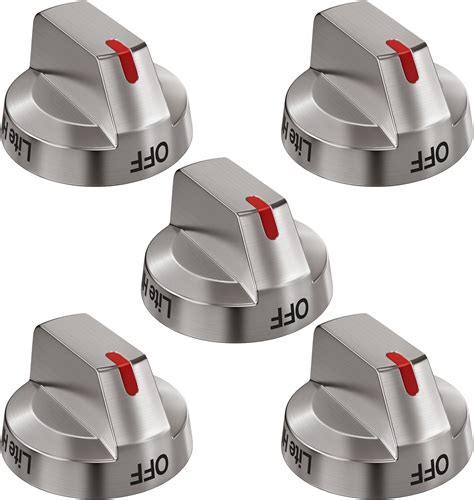 Upgraded Dg64 00473a Stove Knobs Stainless Steel Brushed