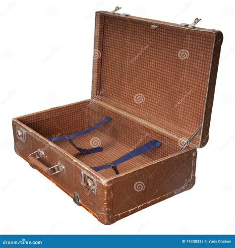 Open Vintage Suitcase Stock Image Image Of Holiday Tourist 74308335