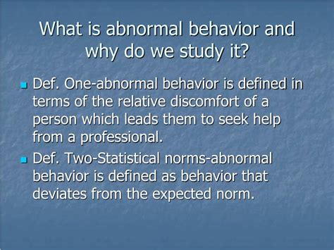 Ppt Abnormal Behavior Powerpoint Presentation Free Download Id2887518