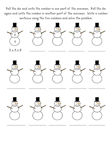 Fun In First Grade Winter Worksheets