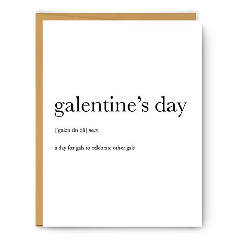 Galentines Day Definition Unframed Art Print Poster Or