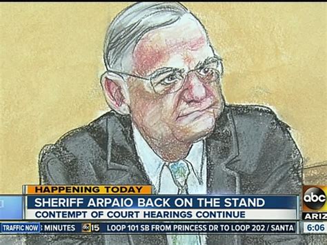 Arpaio Faces 2nd Day Of Testimony In Court